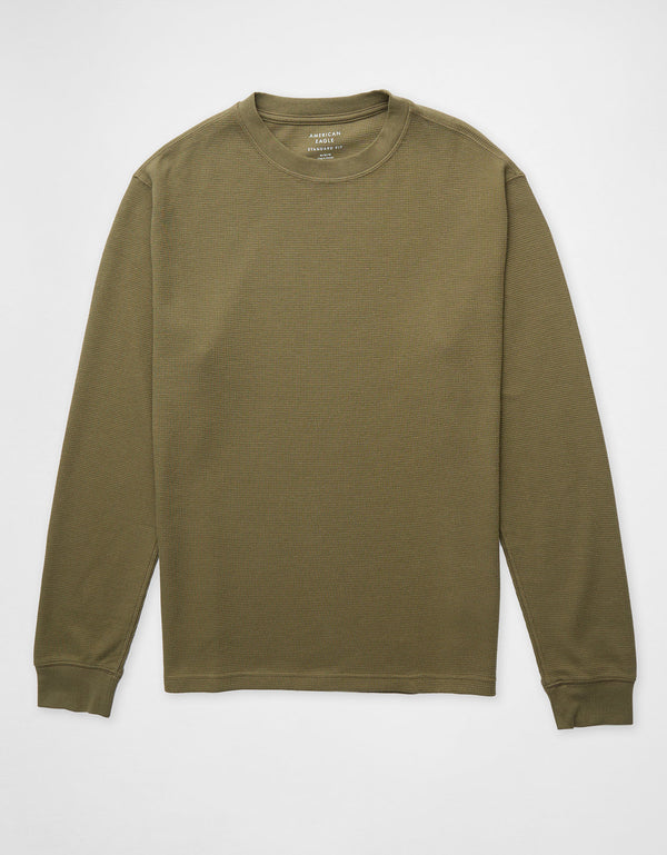 Polo sin Cuello Thermal Manga Larga Ae - Verde