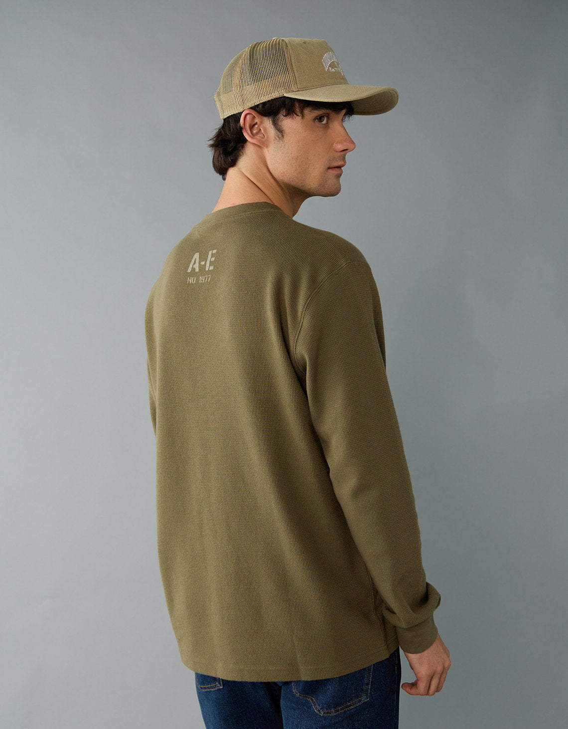 Polo sin Cuello Thermal Manga Larga Ae - Verde 1182_4598_329_ob