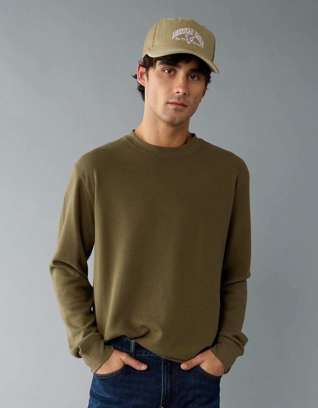 Polo sin Cuello Thermal Manga Larga Ae - Verde 1182_4598_329_of