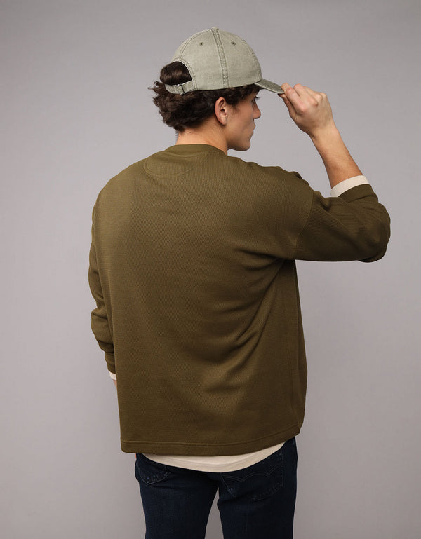 Polo sin Cuello gráfica de manga larga AE Super Soft - Generico