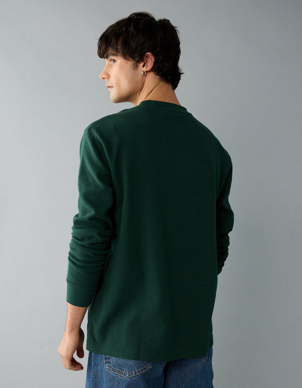 Polo sin Cuello Térmica de Manga Larga Ae - Generico