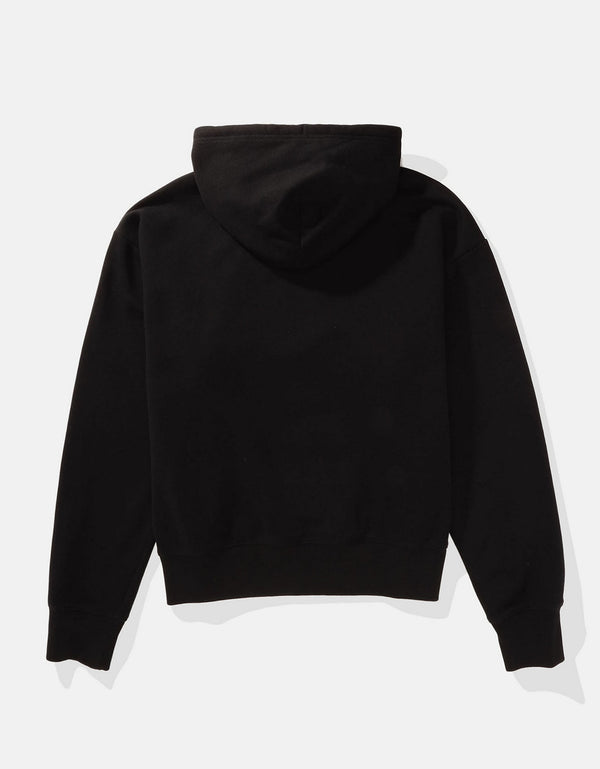 Polera con Capucha Manga Larga con gráfico Hombre AE - Negro