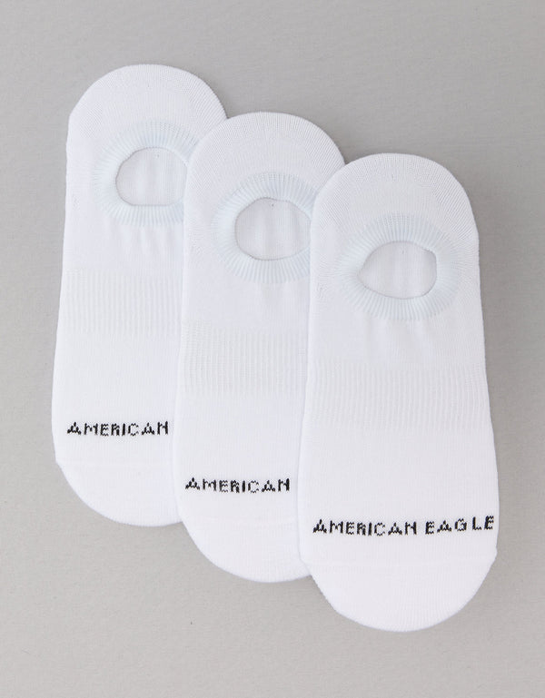 Paquete de 3 medias taloneras Hombre AE - Blanco
