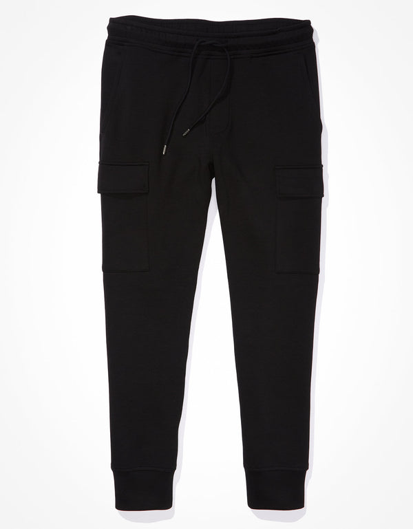 Jogger Ae 24/7 Good Vibes Cargo - Negro