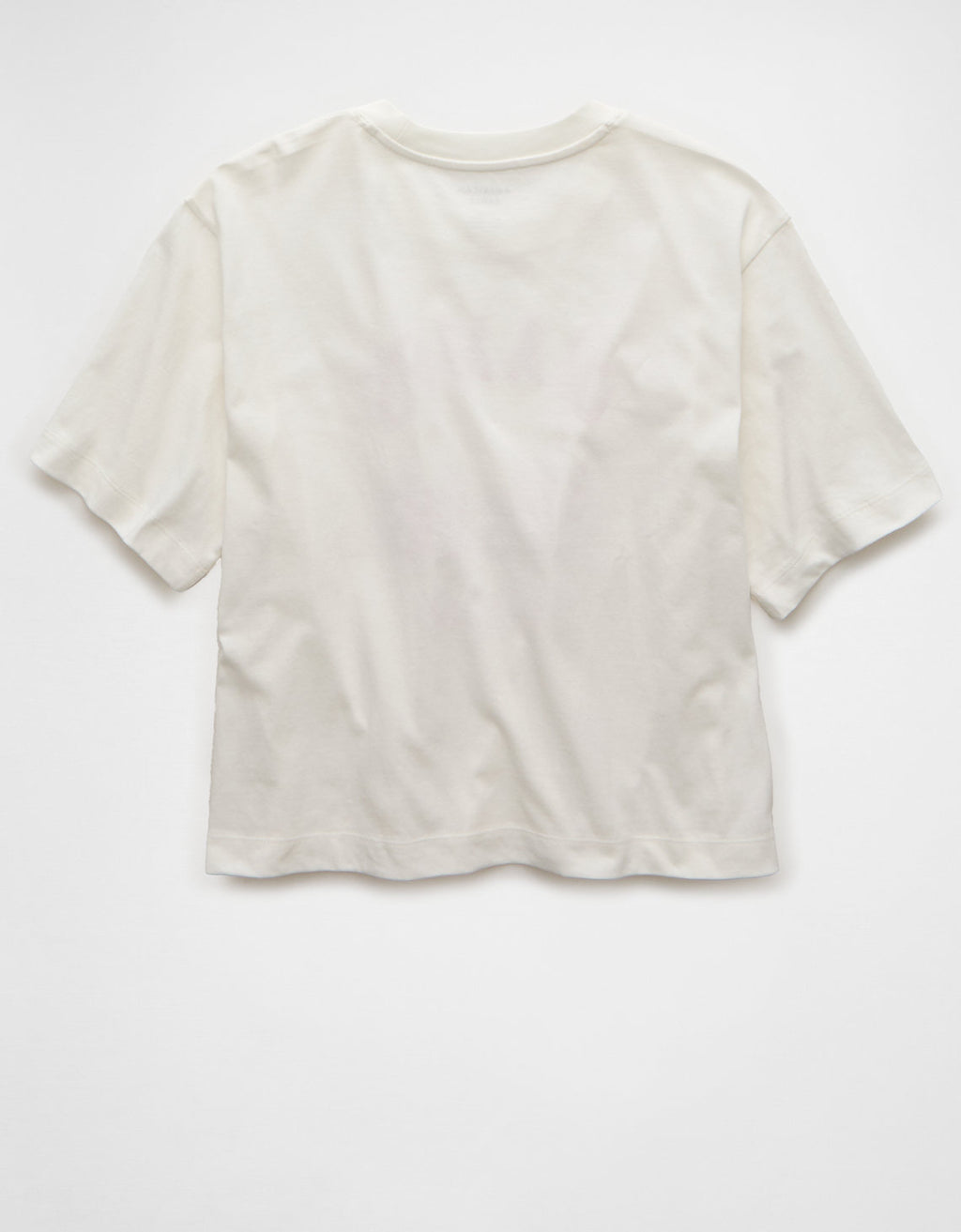 Polo sin Cuello Gráfica de Destino Ae Boxy - Blanco 1305_1191_100_b
