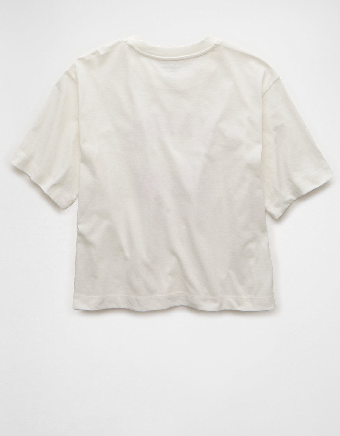 Polo sin Cuello Gráfica de Destino Ae Boxy - Blanco 1305_1191_100_b