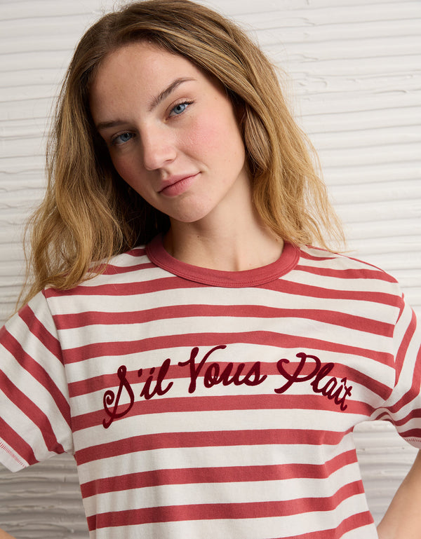Polo sin Cuello gráfica de exnovio Ae - Rojo