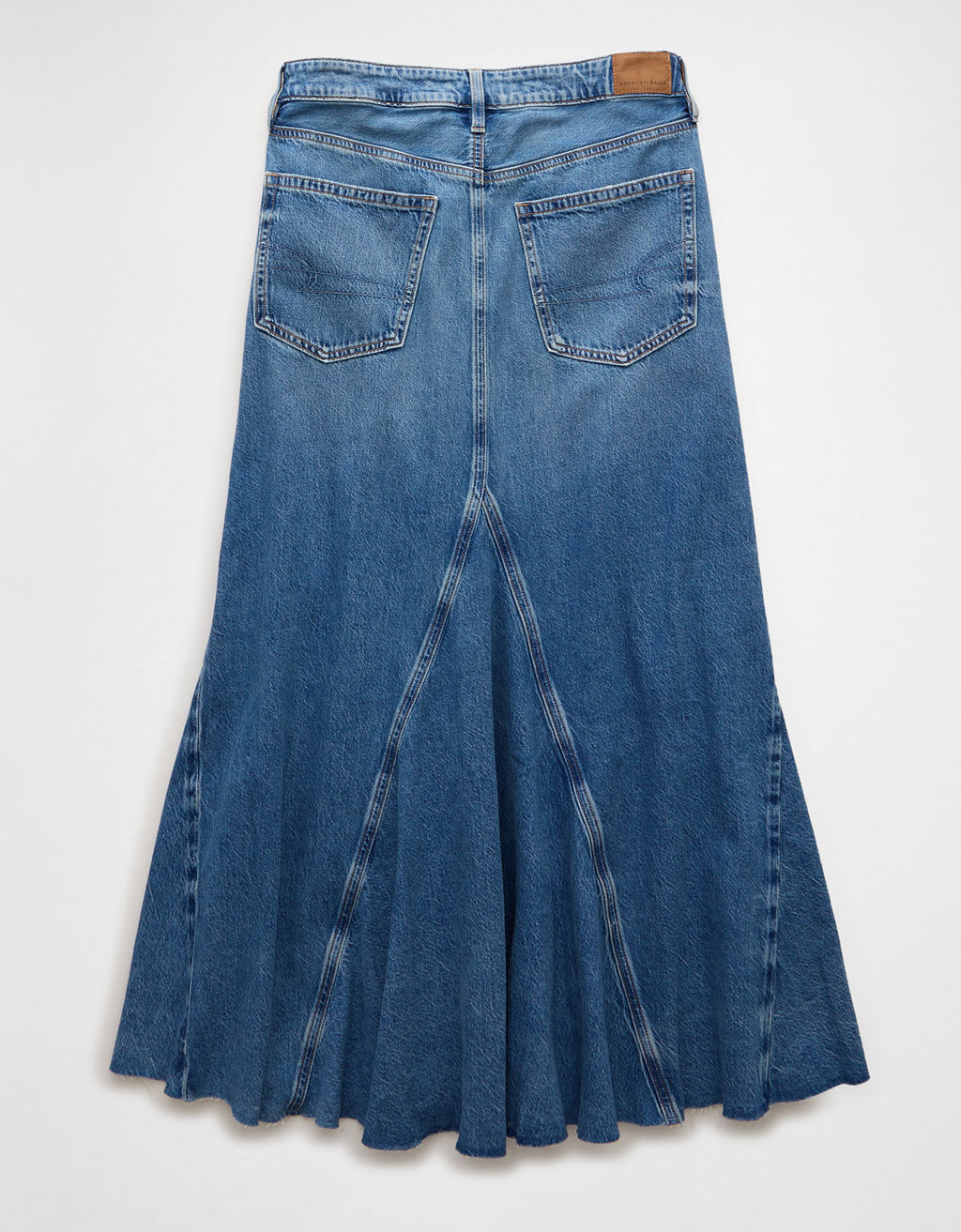 Falda Maxi en Denim Tiro Bajo Ae - Generico 1313_5154_936_b