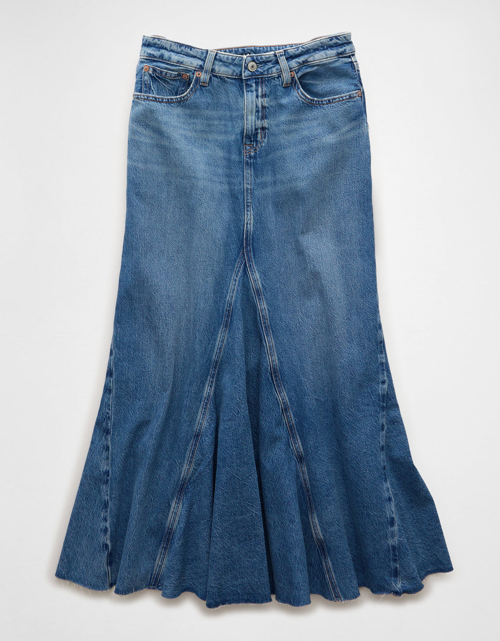 Falda Maxi en Denim Tiro Bajo Ae - Generico 1313_5154_936_f