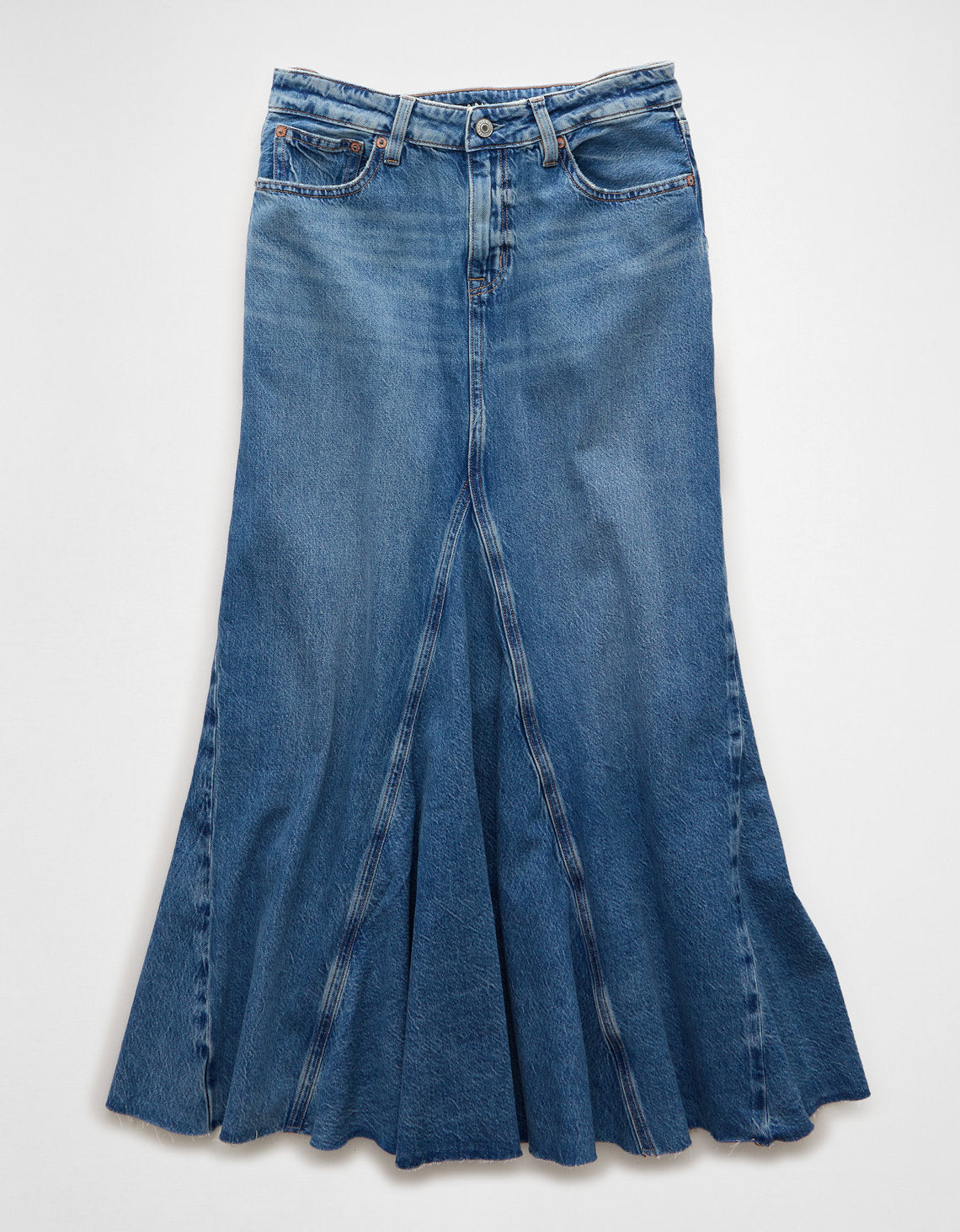 Falda Maxi en Denim Tiro Bajo Ae - Generico 1313_5154_936_f