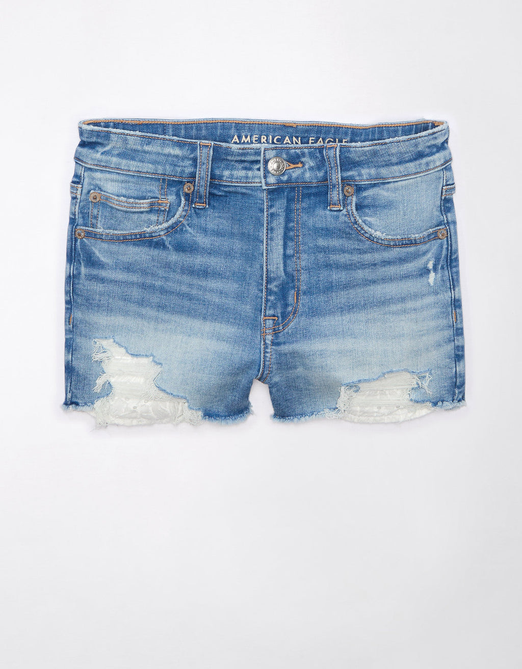 Short  Denim de Tiro Alto con rotos Mujer AE - Azul 1333_7744_947_f