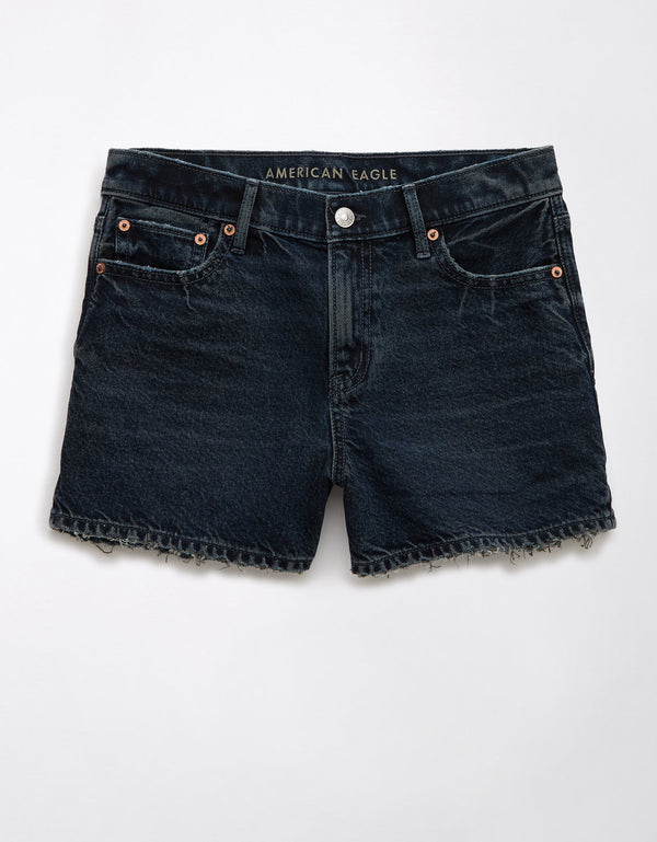 Ae Strigid pantalón corto de mezclilla relajado de tiro alto - Azul