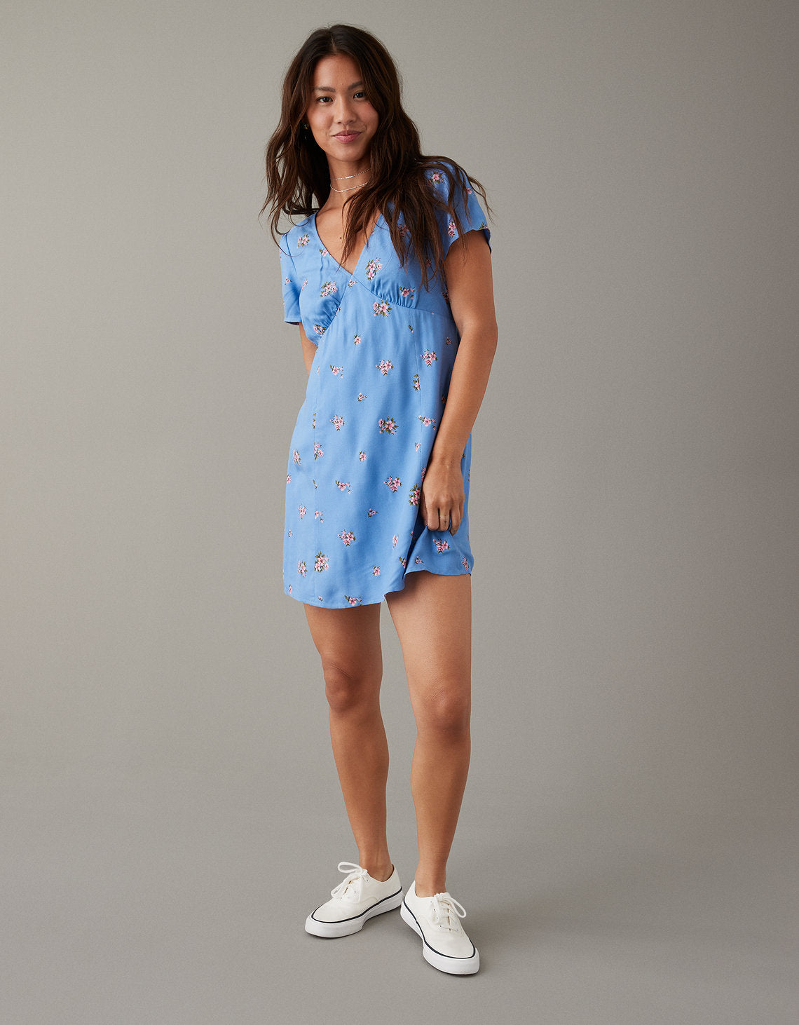 Vestido camisero Ae en lana - Azul 1399_7251_400_os