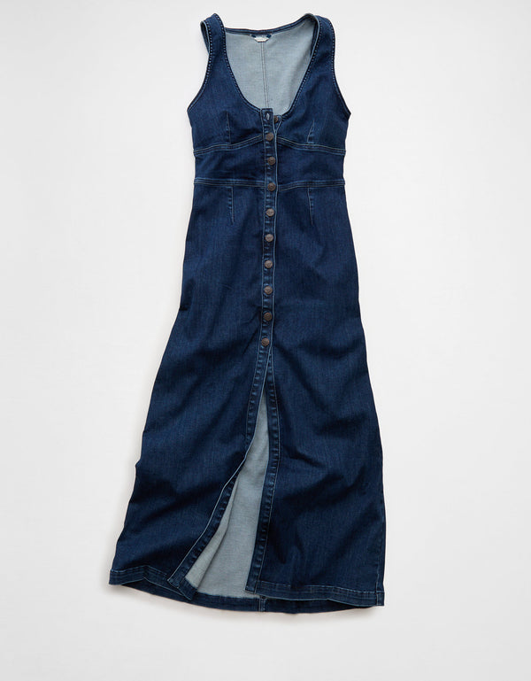 Vestido Jean con botones delanteros - Generico