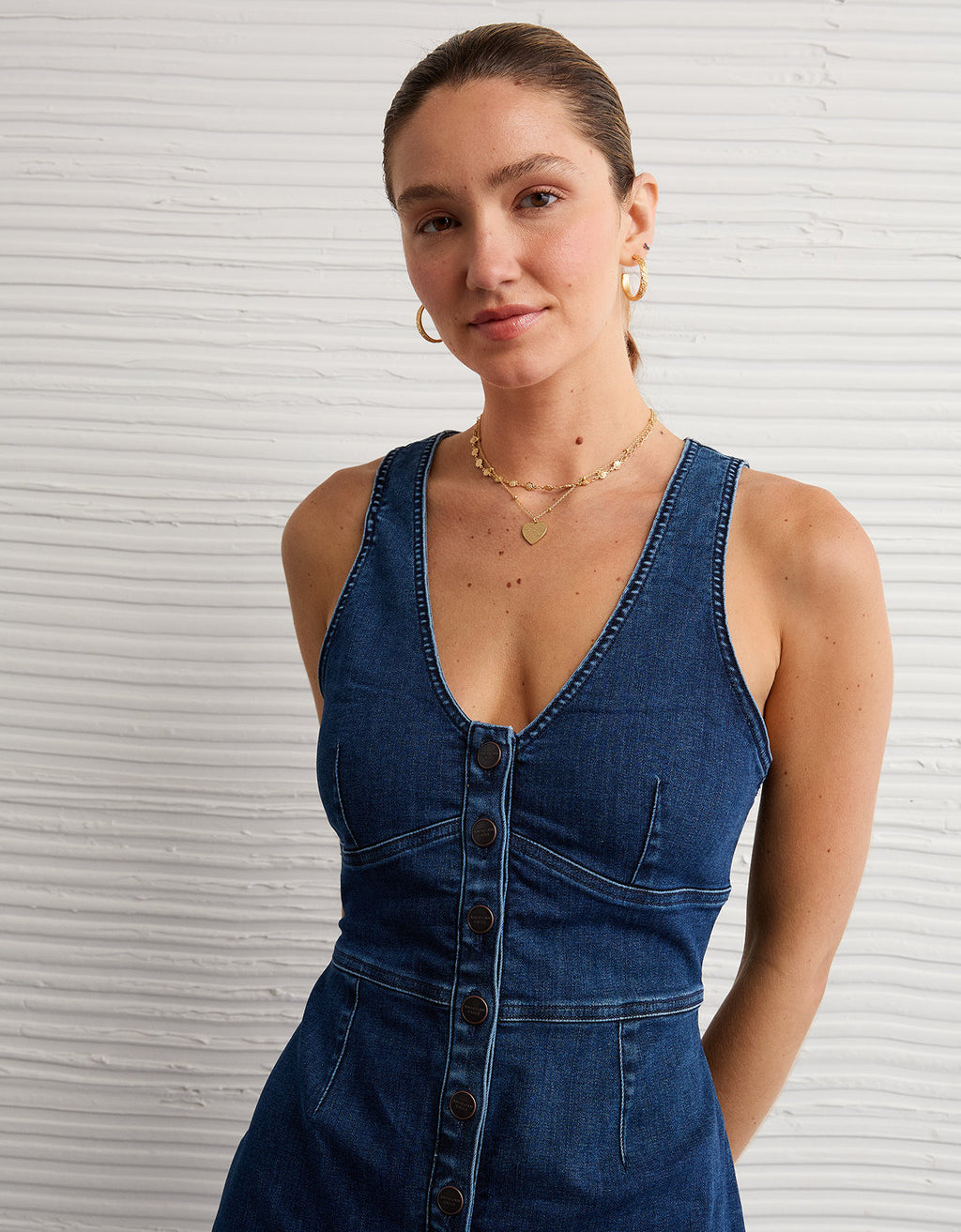 Vestido Jean con botones delanteros - Generico 1399_8662_896_os