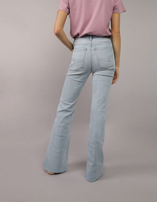 Jean Flare de Tiro Alto para Mujer - Generico