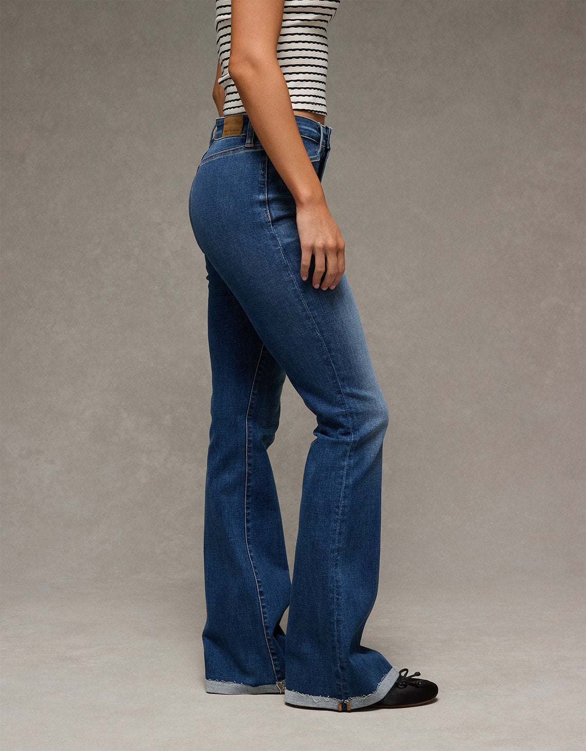 Jean Flare Tiro Alto Ae - Azul 1436_5724_599_os