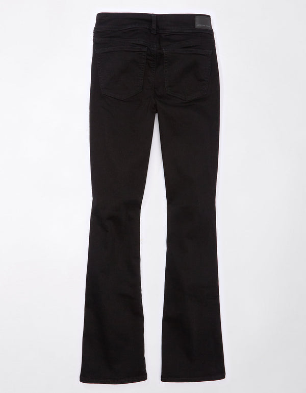 Jean Ae Next Level de tiro bajo Kick Bootcut - Negro