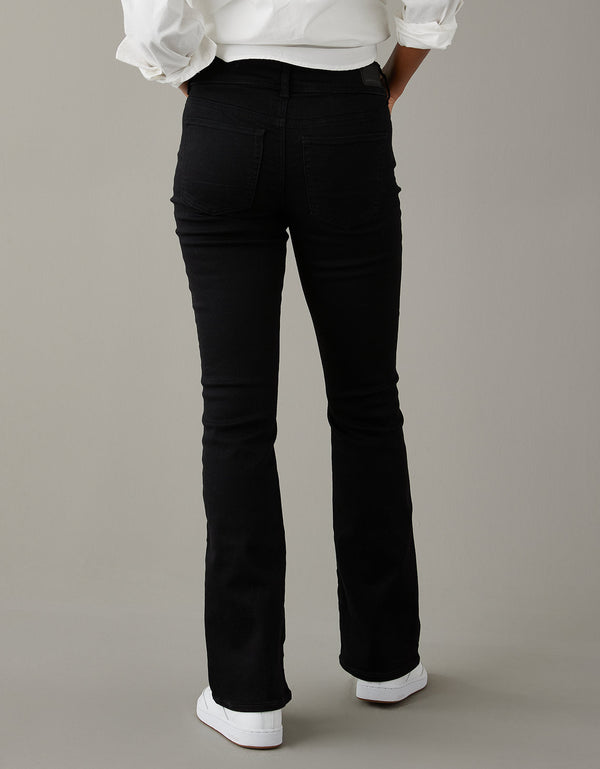 Jean Ae Next Level de tiro bajo Kick Bootcut - Negro