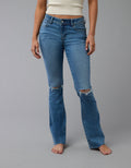 Jean kick bootcut con rotos de tiro bajo de mujer AE - Generico 1437_5538_826_of