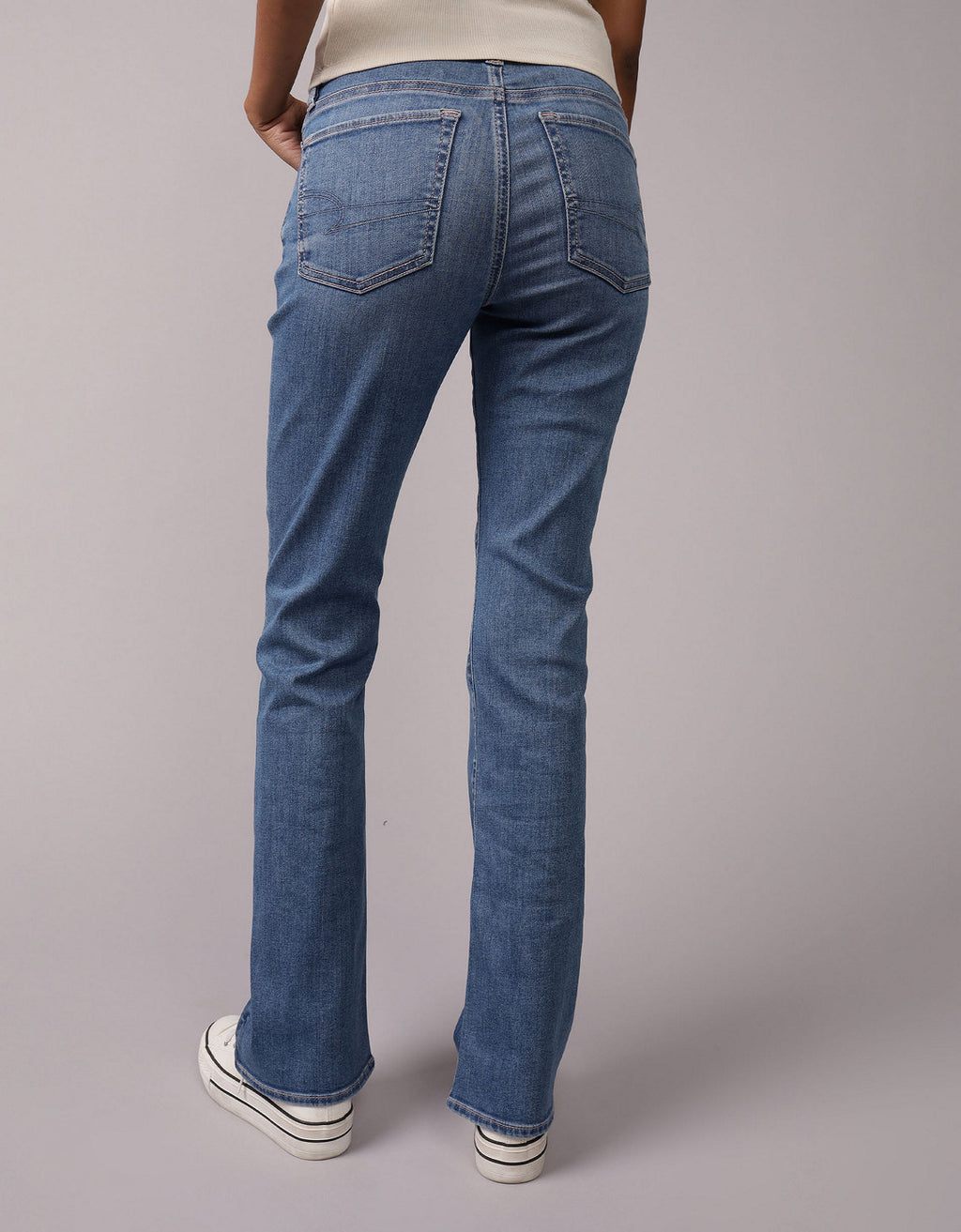 Jean Kick Bootcut Tiro Bajo Ae - Azul 1437_5792_471_ob