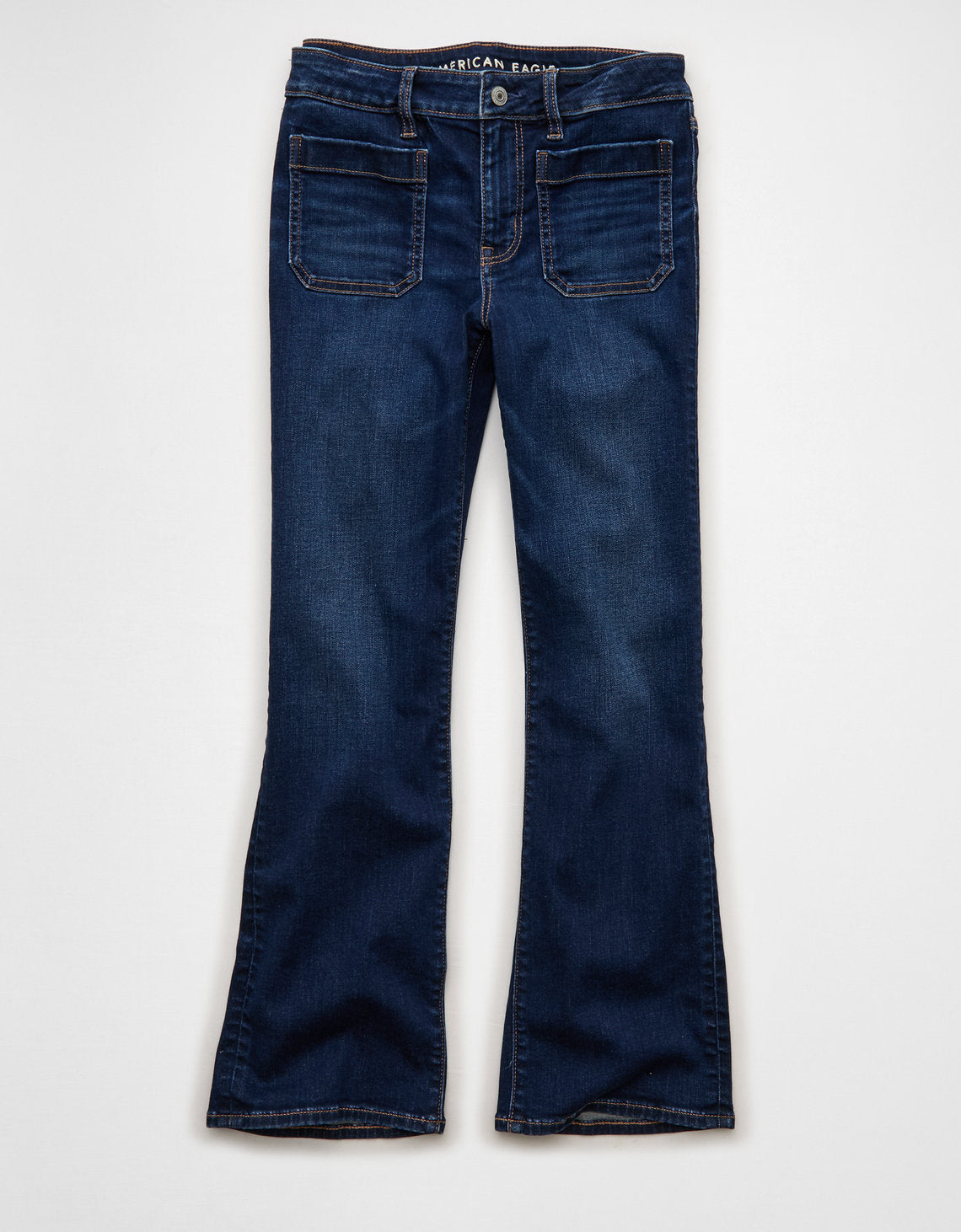 Jean Crop Bootcut Kick de tiro alto Ae Next Level - Azul 1437_6059_521_f