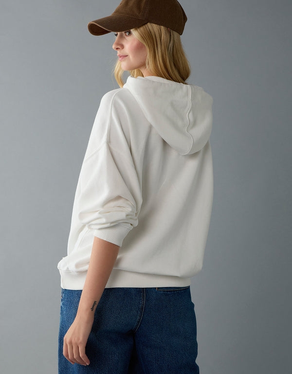 Polera con Capucha  Ae - Blanco