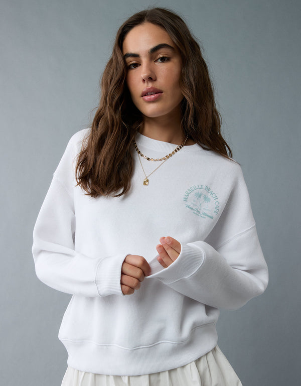 Polera gráfica de destino Ae - Blanco