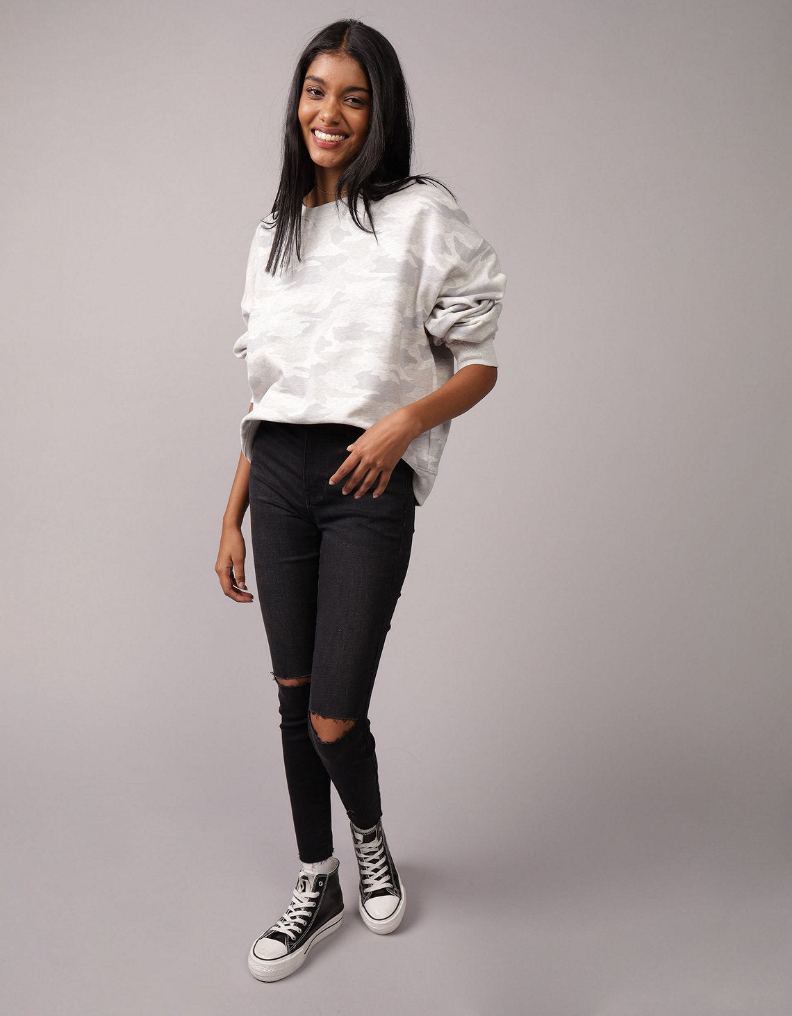 Polera Oversized Ae - Azul 1457_2700_076_of