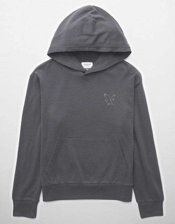 Polera con Capucha  Ae - Gris