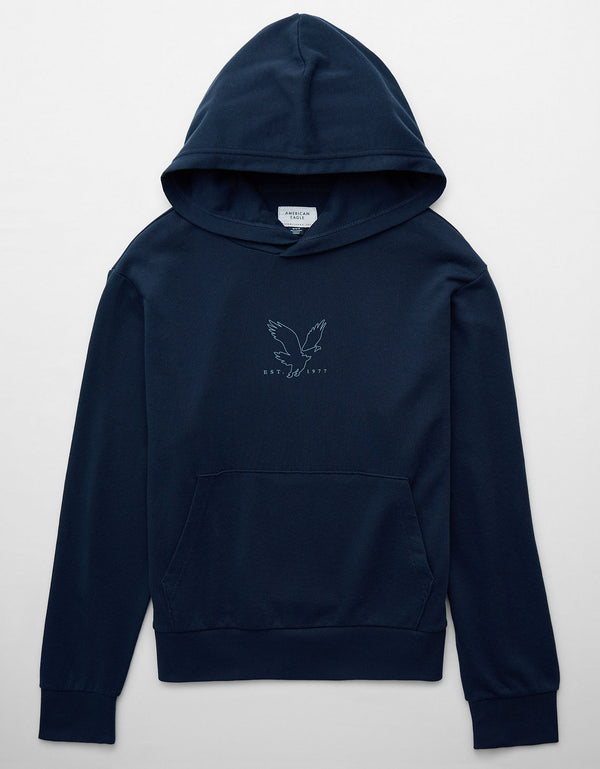 Polera con Capucha  Ae - Azul