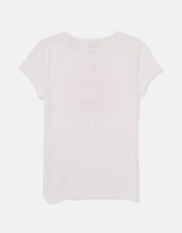 Polo sin Cuello AE - Blanco
