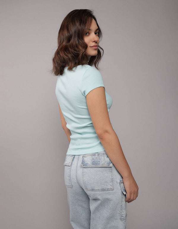 Polo sin Cuello AE - Azul