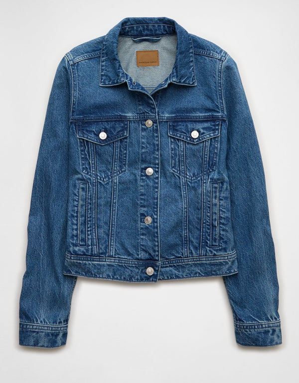 Casaca en Denim Clásica Ae - Azul
