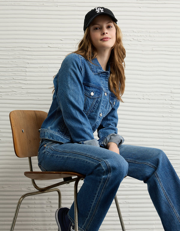 Casaca en Denim Clásica Ae - Azul