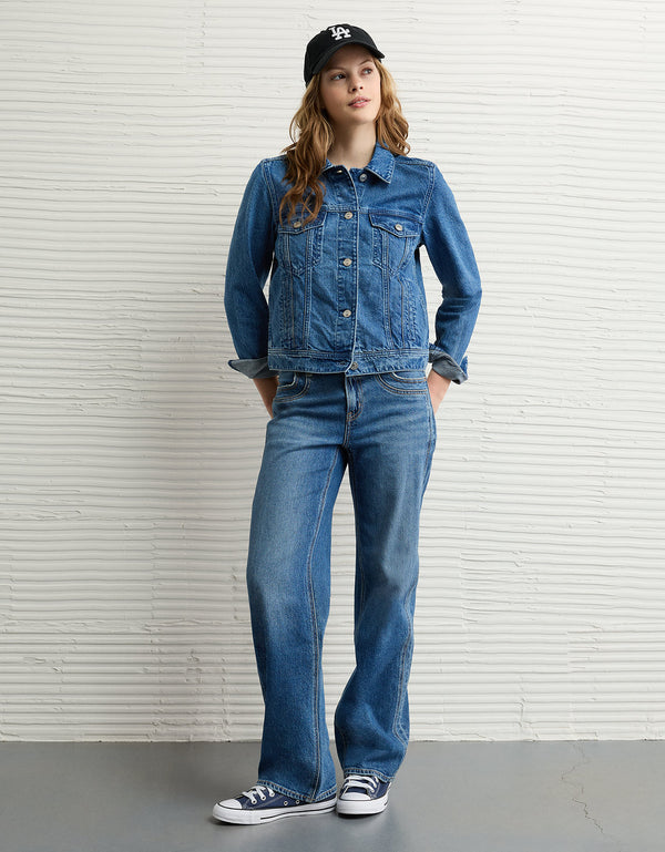 Casaca en Denim Clásica Ae - Azul