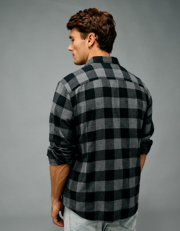 Camisa de franela Ae - Gris
