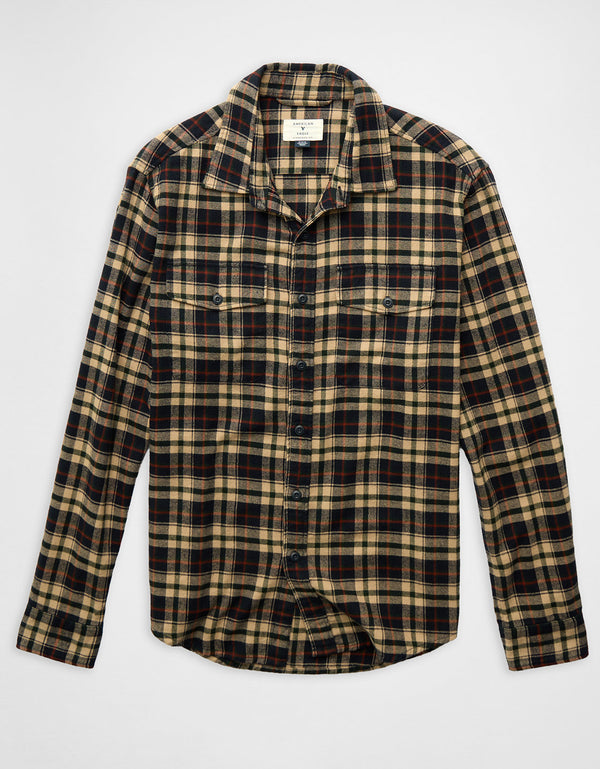 Camisa de franela Ae - Azul