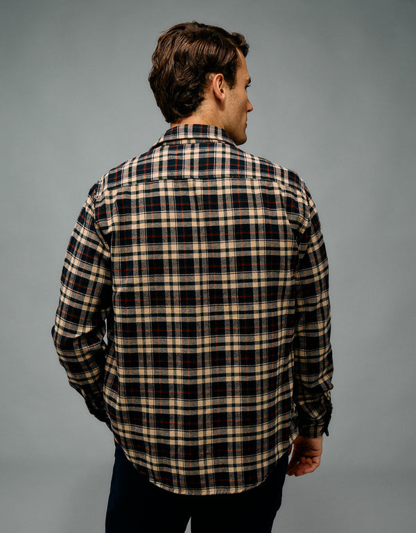 Camisa de franela Ae - Azul