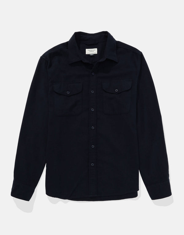 Camisa Manga Larga de Hombre AE - Azul