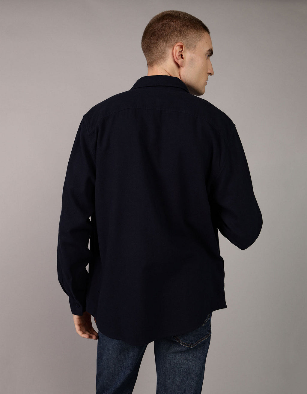 Camisa Manga Larga de Hombre AE - Azul 2151_6432_425_ob