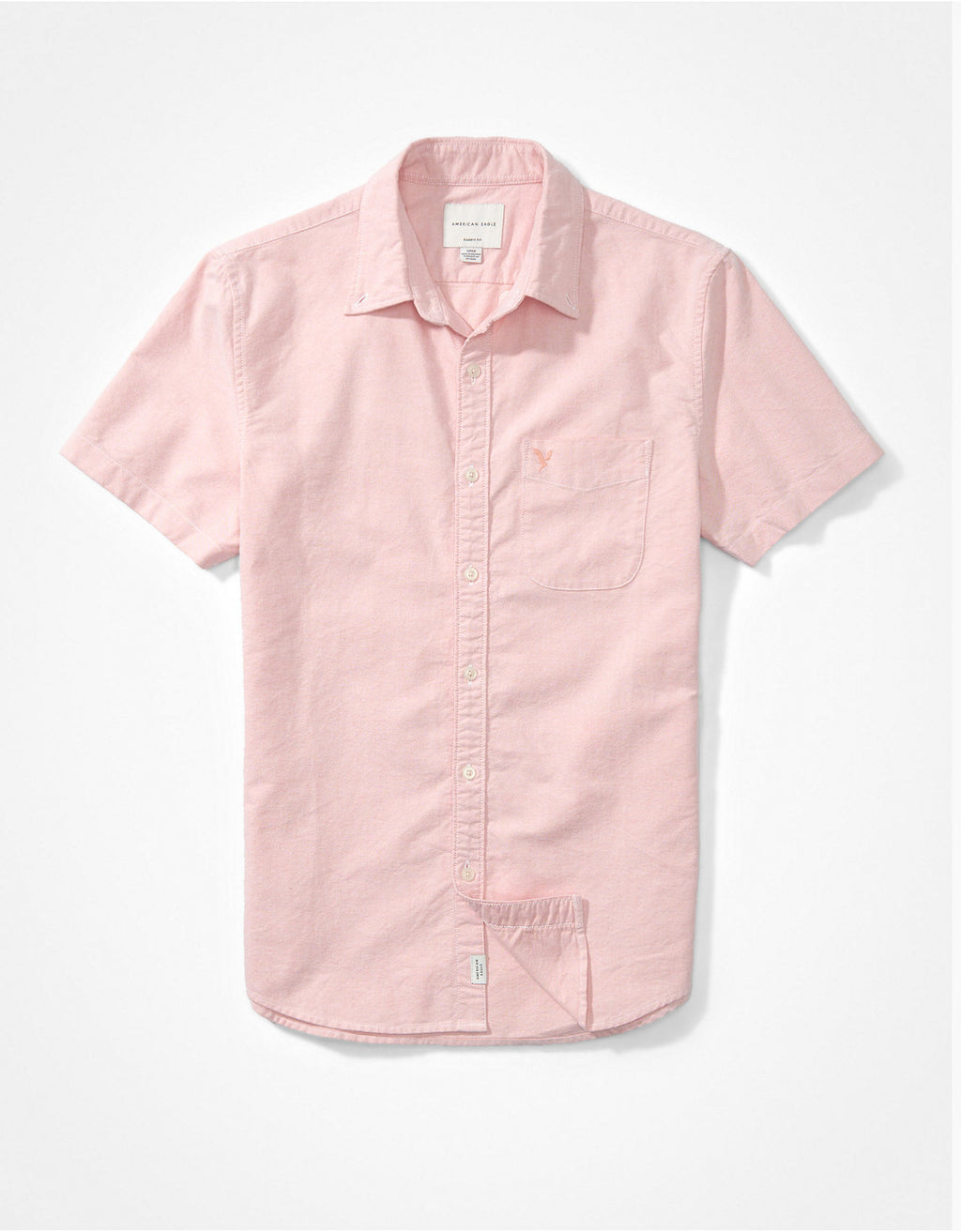 Camisa Oxford de Manga Corta con Botones - Rojo 2154_2105_815_f