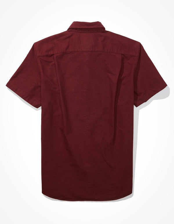 Polo sin Cuello AE Oxford con botones de manga corta - Generico