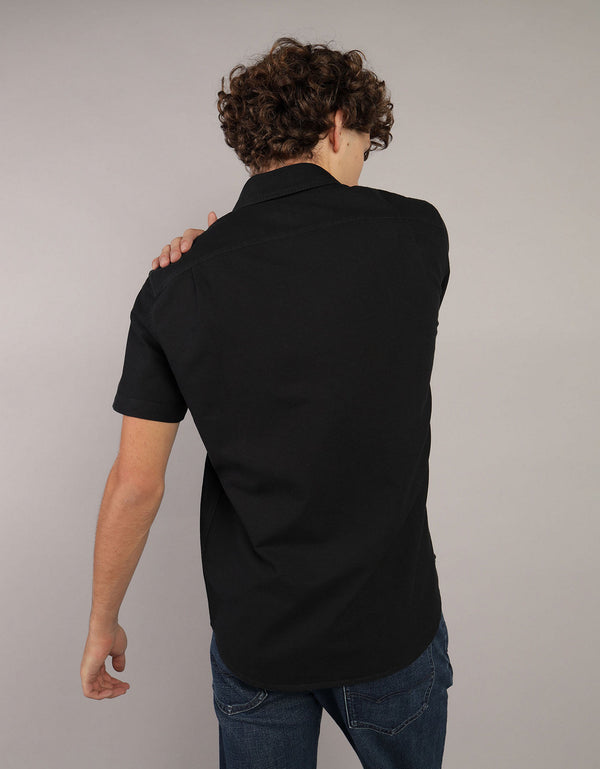 Camisa Manga Corta Ae - Negro