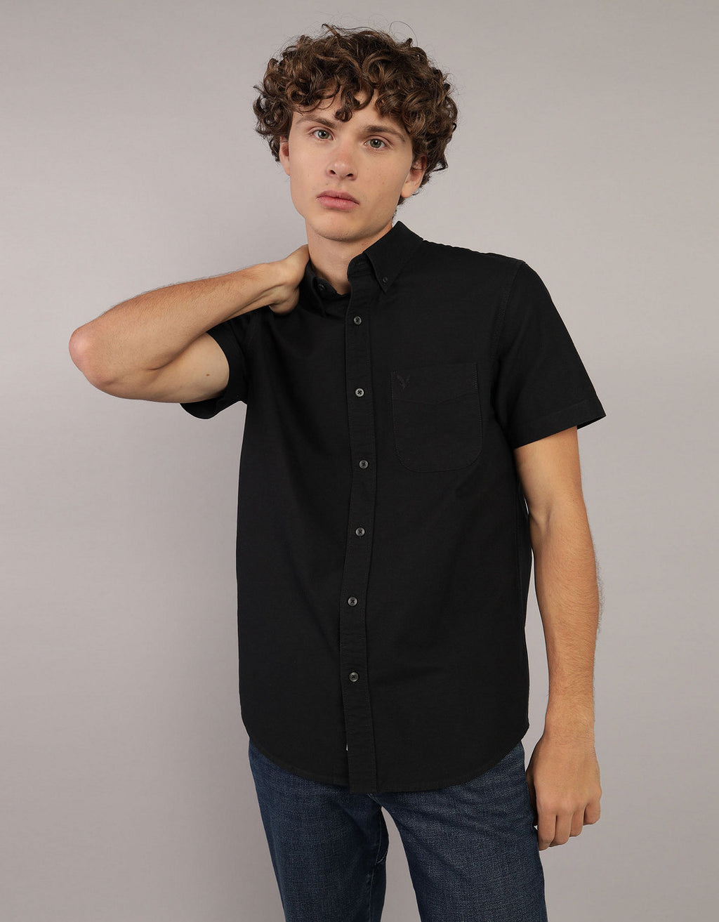 Camisa Manga Corta Ae - Negro 2154_2728_001_of