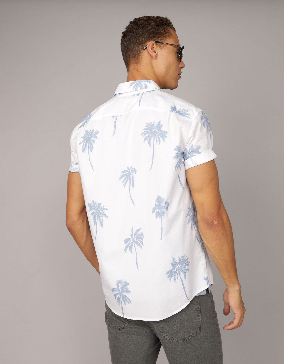 Camisa abotonada junto a la piscina Ae - Blanco 2154_2862_100_ob