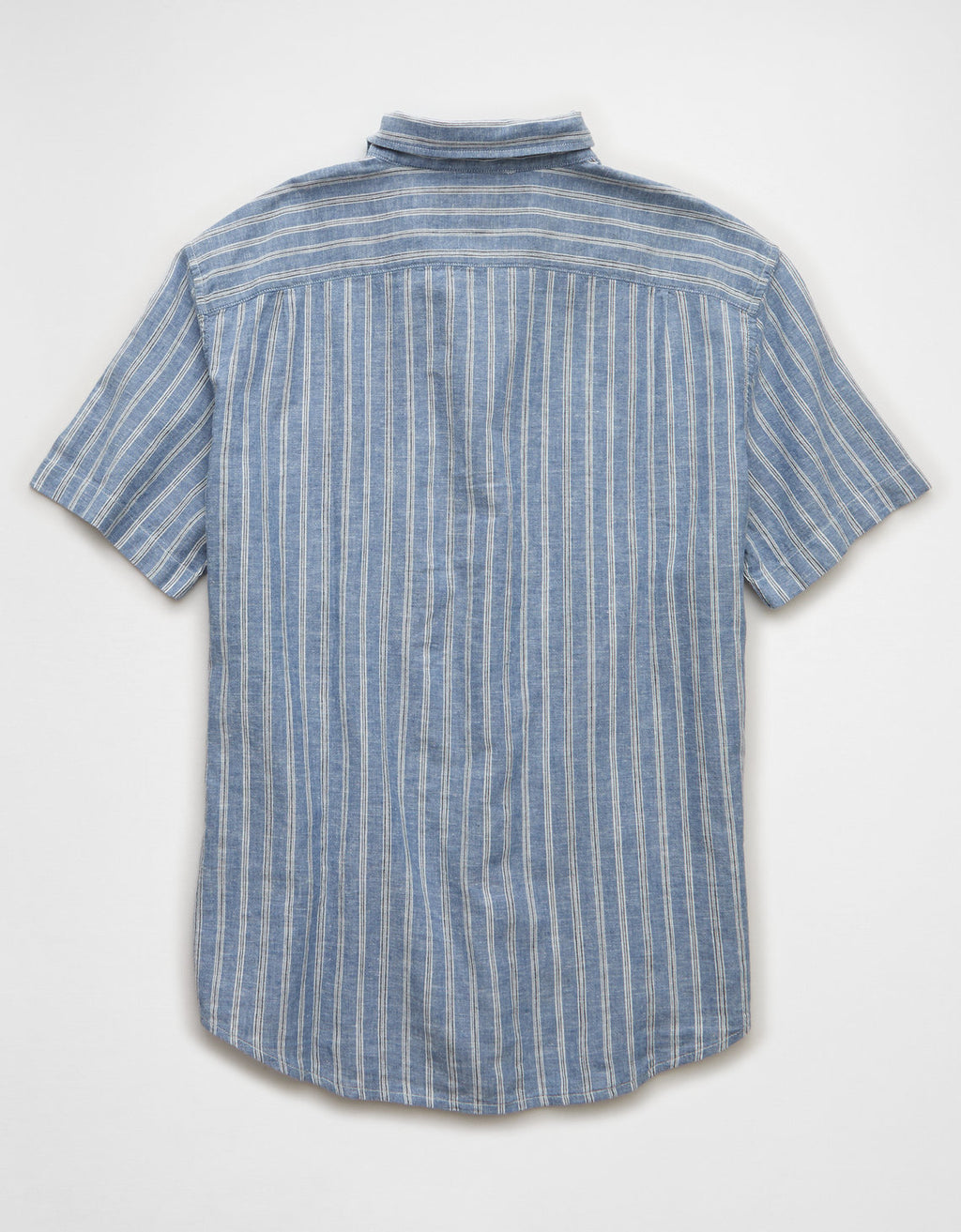 Camisa de manga corta con botones estándar Ae - Azul 2154_3073_403_b
