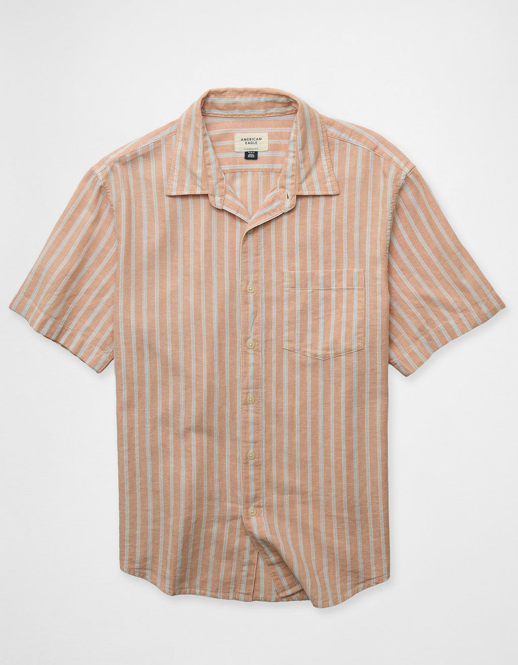 Camisa de manga corta con botones estándar Ae - Rosa 2154_3073_651_f