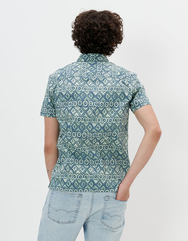 Camisa AE en chambray, manga corta - Generico