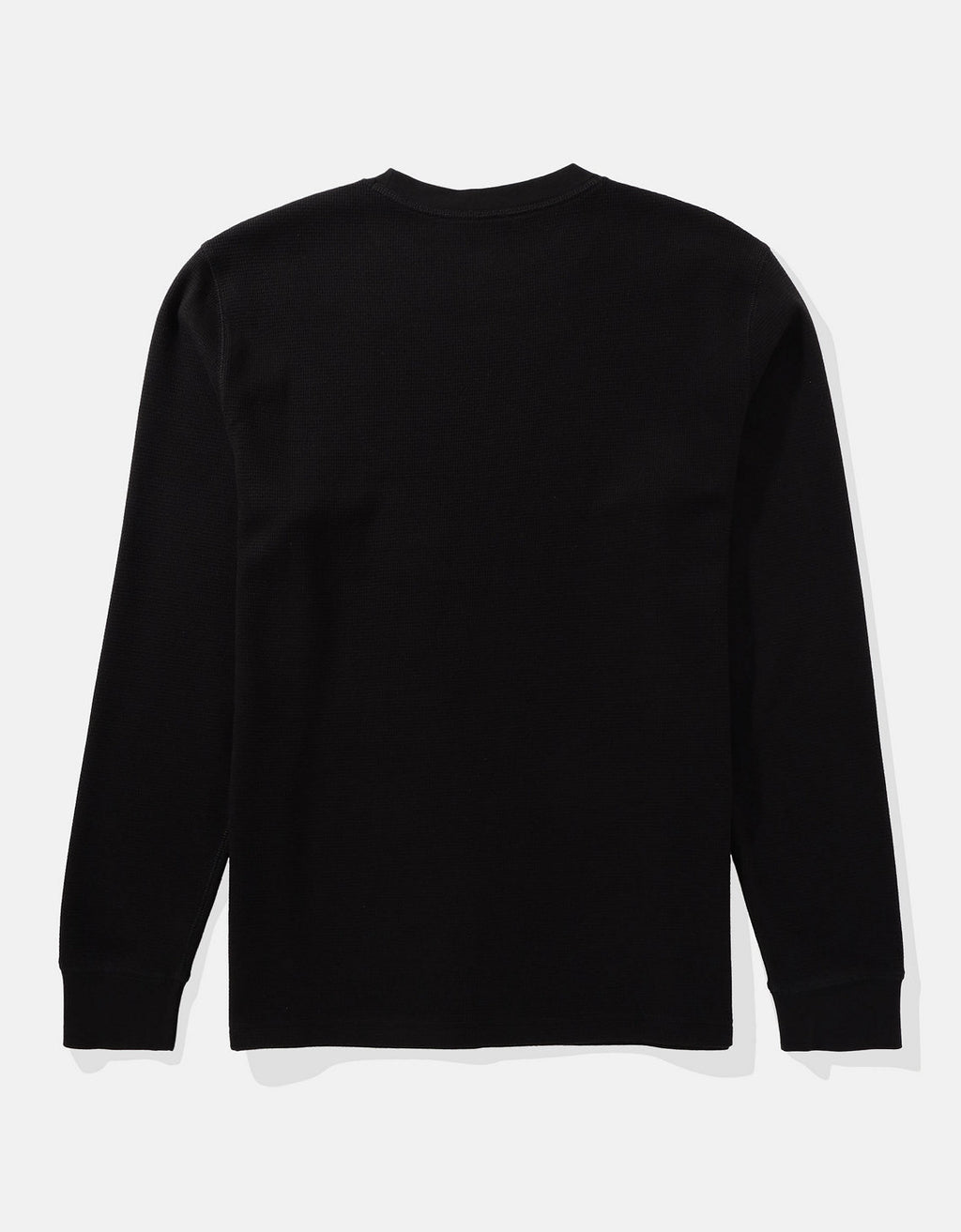 Polo sin Cuello Manga Larga cuello redondo Hombre AE - Negro 2171_3796_001_b
